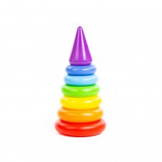 Детская игрушка Пирамидка "Колечко-конус" (8 элементов), h=280 мм арт. 62376 Полесье