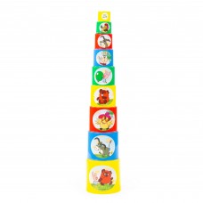 Детская игрушка Занимательная пирамидка "Винни-пух" (9 элементов) (в сеточке) арт. 84439 Полесье