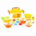 Детский игрушечный Набор посуды для кукол "ТРИ КОТА" (20 элементов, в контейнере) арт. 72931 Полесье