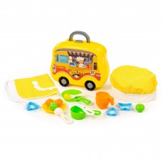 Набор детской игрушечной посуды (22 элемента) (в чемоданчике на колёсиках) арт. 94261 Полесье