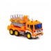 Детская игрушка автомобиль с подъёмником инерционный "Сити" (со светом и звуком) (оранжевый) (в коробке) арт. 89748. Свет, звук.