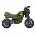 Детская игрушка каталка-мотоцикл "Моторбайк" военный (РБ) арт. 49308 ПОЛЕСЬЕ