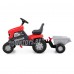 Детская игрушка каталка-трактор с педалями "Turbo" (красная) с полуприцепом арт. 52681 Полесье