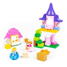 Конструктор для девочек  "Макси" - "Весёлая принцесса" (50 элементов) (в коробке). Совместим с Лего Дупло (LEGO Duplo). Полесье. Арт. 77714