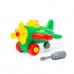 Детская игрушка Конструктор-транспорт "Самолёт" (19 элементов) (в пакете) арт. 77110 Полесье