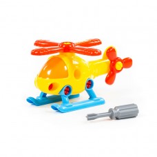Детская игрушка Конструктор-транспорт "Вертолёт" (16 элементов) (в пакете) арт. 78223 Полесье