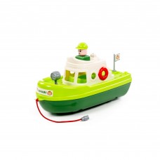 Детская игрушка Катер "Спасатель" (зелёный) (в сеточке) арт. 93844