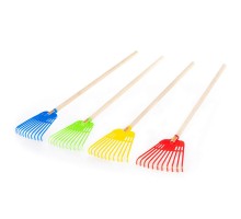 Детские игрушечные Грабли №14 (деревянный черенок, длина - 79 см) арт. 41043 Полесье