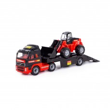 Детская игрушка автомобиль-трейлер + трактор-погрузчик "MAMMOET VOLVO" 204-01 арт. 56733 Полесье