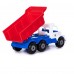 Детская игрушка "Буран" №3, автомобиль-самосвал (бело-синий) арт.90355