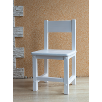 Детский деревянный стульчик арт. SDW27. Высота до сиденья 27 см. БЕЛЫЙ.