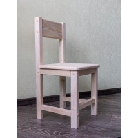 Детский стульчик деревянный БОЛЬШОЙ арт. SDNS-34. Высота до сиденья 34 см. Цвет натуральное дерево.