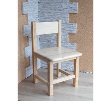 Деревянный стульчик для детей "Блеск" (покрыт лаком) арт. SDN-Lak-27.  Высота до сиденья 27 см. Цвет натуральный.