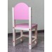 Детский стульчик для игр и занятий «Розовая пантера» арт. SDLPN-27. Высота до сиденья 27 см. Цвет розовый с натуральным.