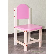 Детский стульчик для игр и занятий «Розовая пантера» арт. SDLPN-29. Высота до сиденья 29 см. Цвет розовый с натуральным.