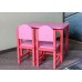 Комплект детский столик и 2 стульчика «Розовый фламинго» арт. KMP2-705050. Цвет розовый.