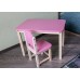 Комплект детский столик и стульчик «Розовая пантера» арт. KMPN-705050. Столешница 700х500 мм. Цвет розовый с натуральным.