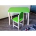Комплект детский столик и стульчик «Зеленый колибри» арт. KMGN-705050. Цвет зеленый с натуральным.