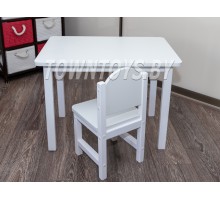 Детский комплект столик и стульчик для детей со скругленными углами арт. SLW-705050+SDLW-27 (столешница – ламинированная ДСП)