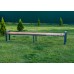Скамейка садовая деревянная усиленная с металлическим каркасом из профильной трубы "Комфорт-2" арт. SDM-300-40