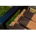 Скамейка садовая деревянная с металлическим каркасом из профильной трубы "Комфорт" арт. SDMS-150-40