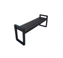 Скамейка садовая деревянная без спинки 2м. Цвет палисандр. арт. SSDP-200.