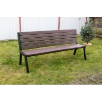 Скамейка садовая со спинкой "Дачная"  арт. SDSD-150