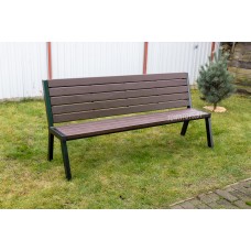 Скамейка садовая со спинкой "Дачная"  арт. SDSD-150