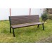 Комплект садовый стол и скамейка деревянные с металлическим каркасом "Палисандр" арт. KSMP-150