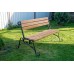 Скамейка садовая деревянная с коваными элементами "Комфорт Лайт-2" (крепление на анкера) арт. SDKLA-150