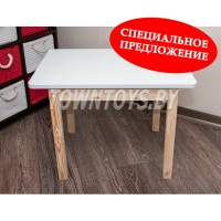 Деревянный столик для детей со скругленными углами арт. SLN-7050-55. Высота 55 см.