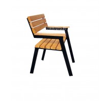 Стул садовый деревянный с металлическим каркасом арт. SSD-1. 