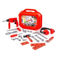 Детский игрушечный набор инструментов №18 (27 элементов) (в чемоданчике) арт. 89441 Полесье