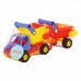 Детская игрушка "КонсТрак", автомобиль-самосвал с полуприцепом (в сеточке) арт. 0360 Полесье