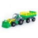 Детская игрушка "Крепыш", трактор с прицепом №2 и ковшом, 44808, Полесье