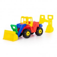 Детская игрушка "Батыр", трактор-экскаватор, 46758, Полесье
