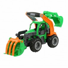 Детская игрушка трактор-погрузчик с ковшом "ГрипТрак" (в сеточке) арт. 48394 Полесье