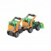 Детская игрушка трактор-погрузчик "ГрипТрак" с полуприцепом для животных (в сеточке) арт. 48417 Полесье