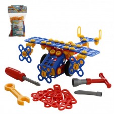 Детская игрушка Конструктор "Изобретатель" - "Самолёт №2" (144 элемента) (в пакете), 55019, Полесье