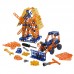 Детская игрушка Конструктор "Изобретатель" - "Мельница №2 + Трактор-погрузчик №1" (330 элементов) (в пакете) арт. 55132 Полесье