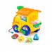 Детская развивающая игрушка Занимательный паровоз (в сеточке). Игрушка-сортер арт. 6189