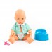 Детская игрушка Пупс "Забавный" (35 см) с соской и горшком (в пакете), 73051, Полесье