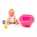 Детская игрушка Пупс "Забавный" (35 см) с соской + ванночка и набор для купания (2 элемента) (в коробке), 78568, Полесье