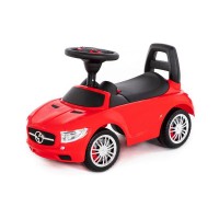 Детская игрушка Каталка-автомобиль "SuperCar" №1 со звуковым сигналом (красная), 84460, Полесье