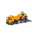 Детская игрушка "Volvo", автомобиль-трейлер + трактор-погрузчик (в сеточке), 8831, Полесье