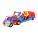 Детская игрушка "КонсТрак", автомобиль-трейлер + "Базик", погрузчик (в сеточке), 8879, Полесье