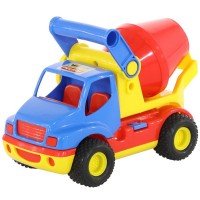 Детская игрушка "КонсТрак", автомобиль-бетоновоз (в сеточке), 9692, Полесье
