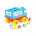 Детская игрушка-сортер Логический грузовичок "Смурфики" с 6 кубиками №1 арт. 64370 Полесье