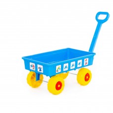 Детская игрушечная Тележка для пляжа и сада "Смурфики" арт. 64547 Полесье