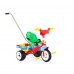 Трехколесный детский Велосипед "Беби Трайк" с ручкой, звуковым сигналом и ремешком + набор (11 элементов) арт. 46796